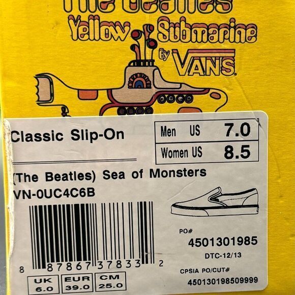 Vans Classic Slip-on (Beatles Yellow Submarine) Sea of Monsters - Picture 9 of 10